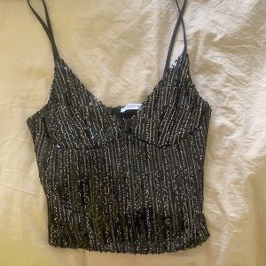 Sequin Zara Crop